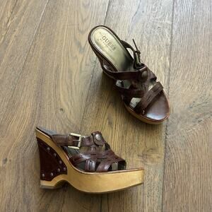 Vintage guess studded high platform heels